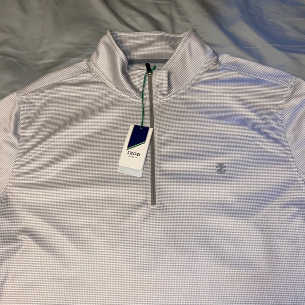 IZOD Golf L/S Dri/Fit Quarter-Zip